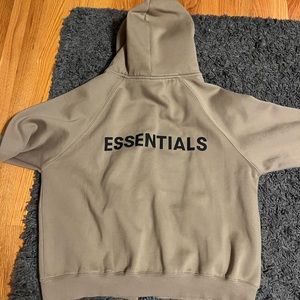 Essentials fear of god zip up sweatshirt